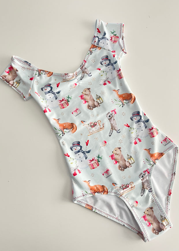 WINTER WHISKERS Cap Sleeve with Pinch