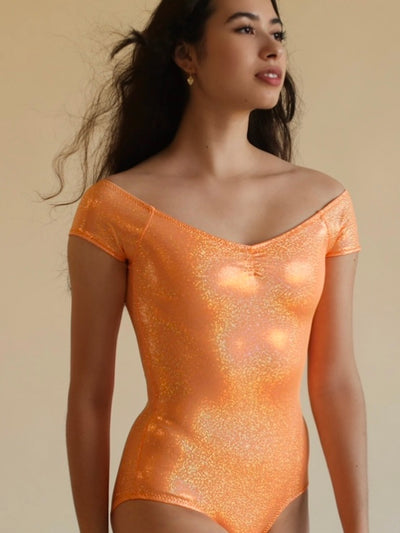 CREAMSICLE Sparkle Cap Sleeve with Pinch