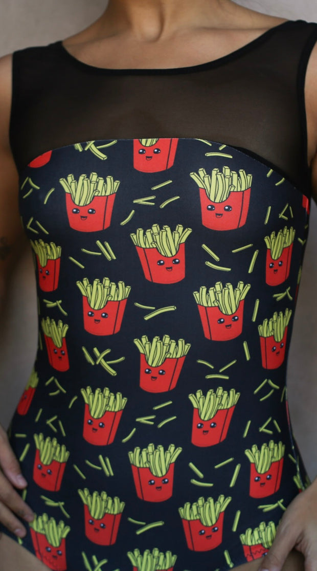 SIZE MEDIUM MESH TANK **Long Torso**