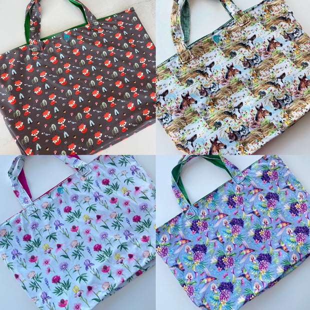 LARGE REVERSIBLE TOTE BAG