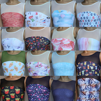 SIZE MEDIUM MESH TANK **Long Torso**