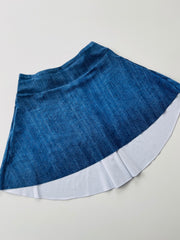 DENIM Pleated Skirt