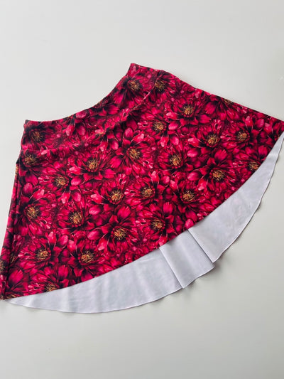 RUBY PEONY Pleated Skirt