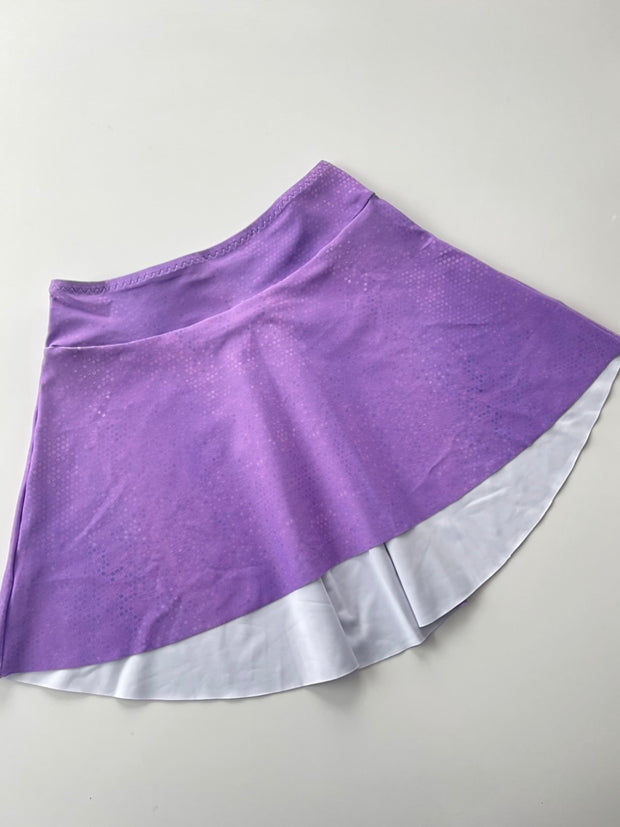 SHIMMERING VIOLET Pleated Skirt