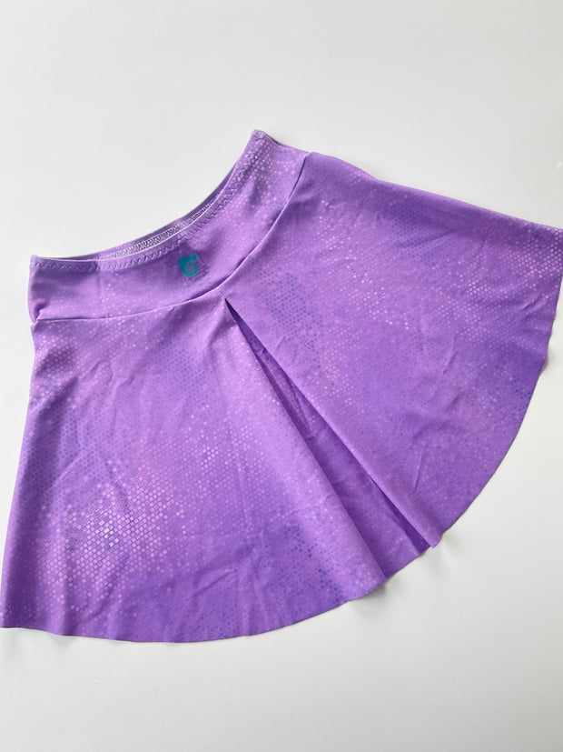 SHIMMERING VIOLET Pleated Skirt