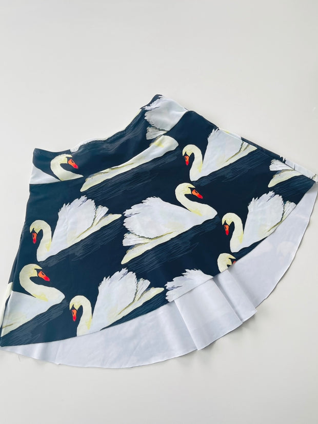 GAME OF SWANS Pleated Skirt