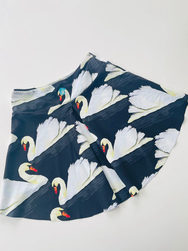 GAME OF SWANS Pleated Skirt