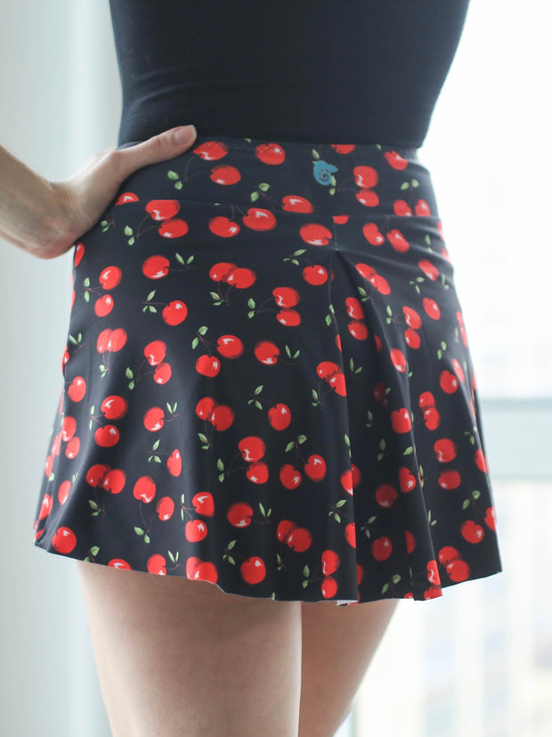 CHERRY BOMB Pleated Skirt