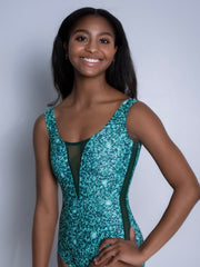 JEWELS COLLECTION Maddie's Emeralds Mesh Tank